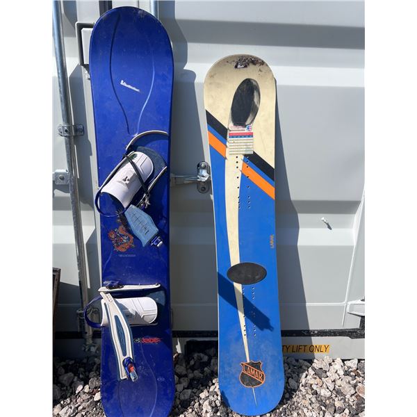 Ride Timeless SE and Lamar Smooth Series Snowboards with Bindings