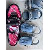 Image 1 : Sasquatch Snowshoes With 2 Pairs Snowboard Bindings