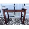 Image 1 : Dark Brown Rectangular Wood Console Table