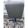 Image 4 : Modern Grey Faux Leather Swivel Lounge Chair
