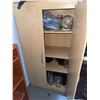 Image 2 : Wooden Storage Cabinet with Double Doors, 72" x 32" x 20"