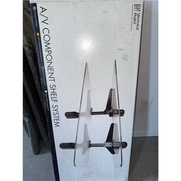 Vantage Point AV Component Shelf System AXWG02-B
