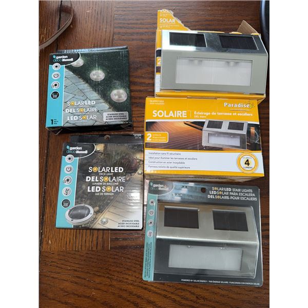 Garden Solar LED Step and Deck Lights