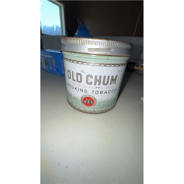 Old Chum Virginia Flake Cut Smoking Tobacco Tin
