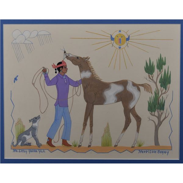 NAVAJO PAINTING (HARRISON BEGAY)