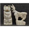 Image 1 : TWO ZUNI ANTLER FETISHES (ALVERT LAMY)