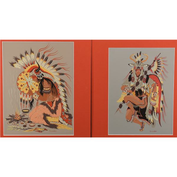 TWO POTAWATOMIE SILK SCREENS (WOODY CRUMBO)