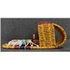 Image 3 : HOPI TOY CRADLE AND FLAT DOLL