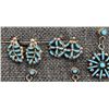 Image 2 : FIVE PAIRS OF NAVAJO/ZUNI EARRINGS