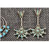 Image 4 : FIVE PAIRS OF NAVAJO/ZUNI EARRINGS