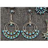 Image 5 : FIVE PAIRS OF NAVAJO/ZUNI EARRINGS