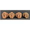 Image 6 : FOUR TESUQUE POTTERY RAIN GODS (V LENO)