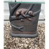 Image 4 : Resin American Black Bear Side Table with Glass Top, 52” x 16”