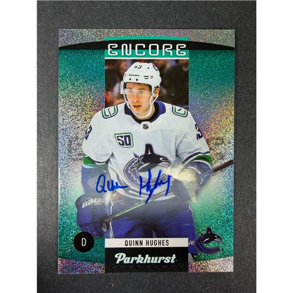 Quinn Hughes AUTO - 2020-21 Parkhurst Encore - Canucks