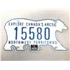 Image 1 : NWT Polar Bear 1986 License Plate - North West Territories
