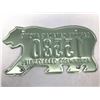 Image 2 : NWT Polar Bear 1986 License Plate - North West Territories