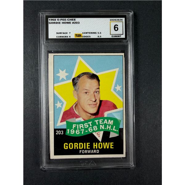 1968 OPC Gordie Howe TGA 6 - Red Wings
