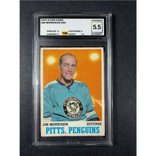 1970 OPC Jim Morrison #90 TGA 5.5 - Penguins