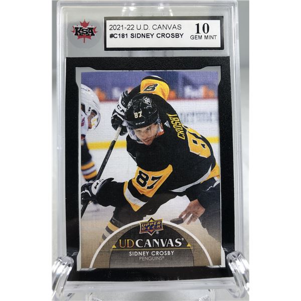 Sidney Crosby KSA 10 - 2021-22 UD Canvas - Penguins