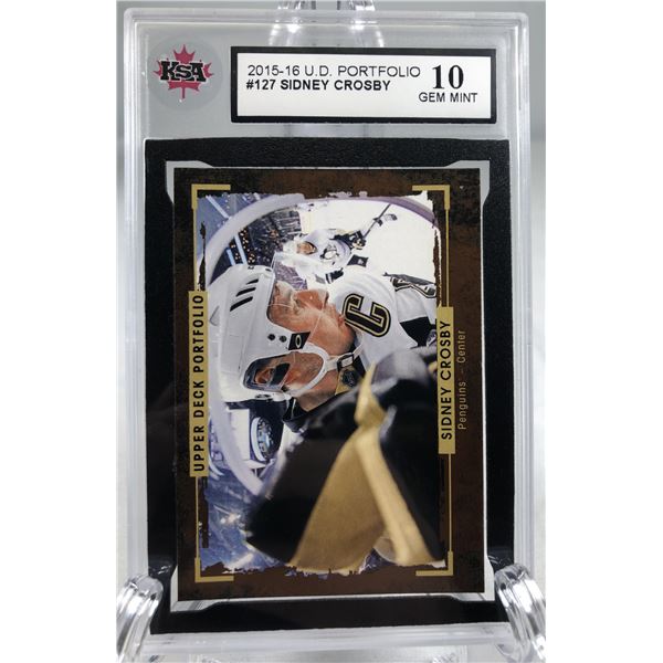 Sidney Crosby KSA 10 - 2015-16 UD Portfolio - Penguins