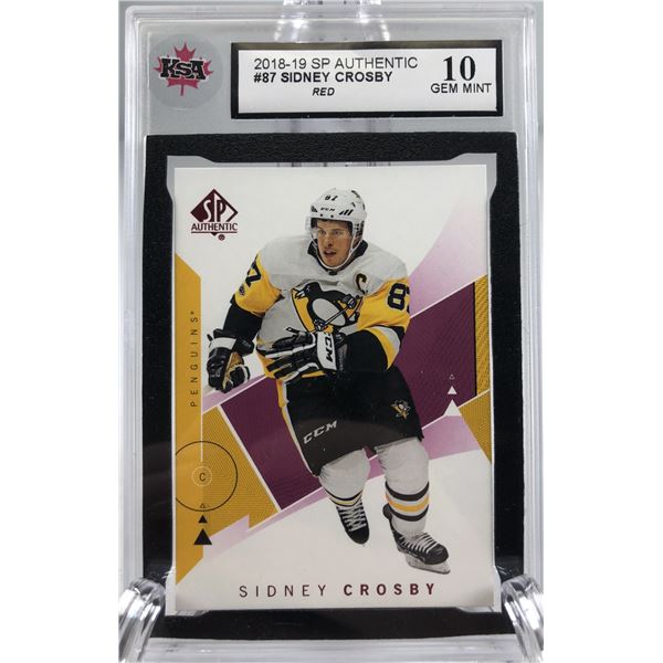 Sidney Crosby KSA 10 - 2018-19 SP Authentic - Penguins