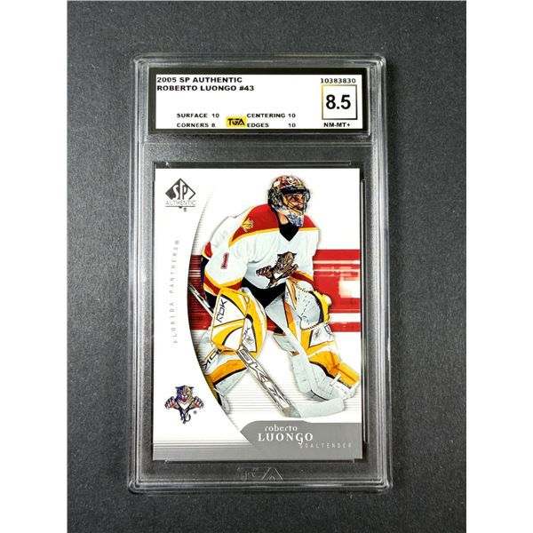 Roberto Luongo TGA 8.5 - 2005 SP Authentic - Panthers