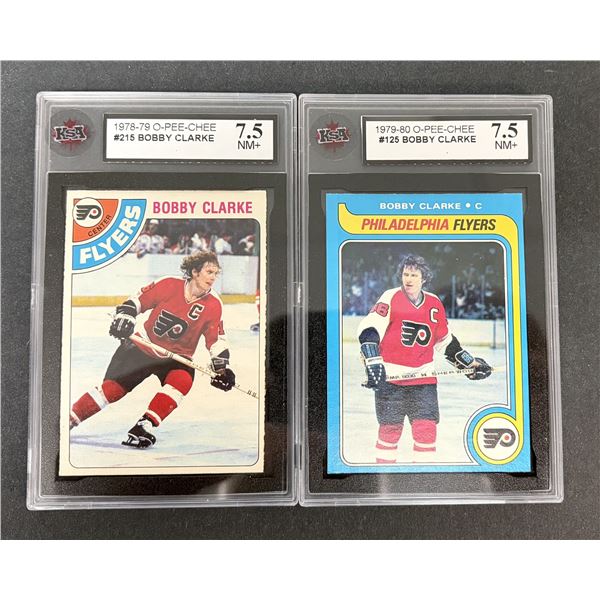 Bobby Clarke GRADED Lot x2 - Flyers