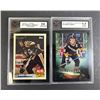 Image 1 : Mario Lemieux GRADED LOT x2 - Penguins KSA 10