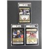 Image 2 : UD Canvas Hockey GEM 10 GRADED LOT x3 - Sorokin, Hopkins, Gusev