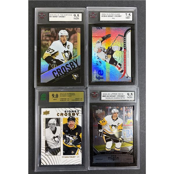 Sidney Crosby GRADED LOT x4 - Penguins