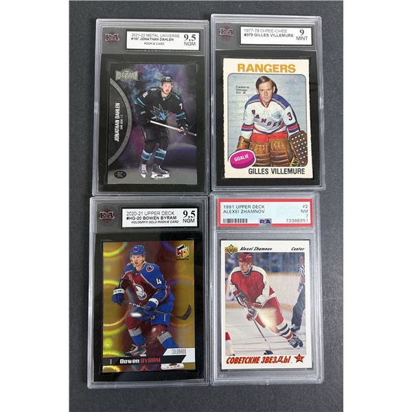 Hockey GRADED Cart Lot x4 - Dahlen, Byram