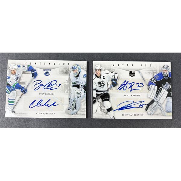 2012 Panini AUTOGRAPH Booklet - Kesler, Brown, Schneider