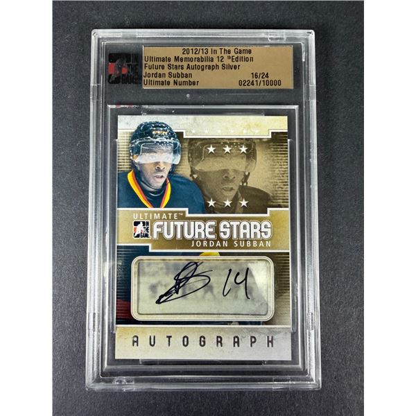 2012-13 ITG Autograph - Jordan Subban - Canucks