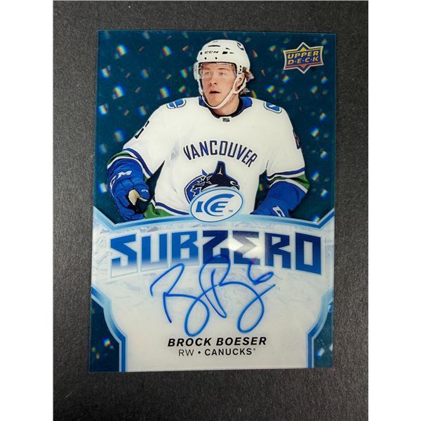 Brock Boeser AUTOGRAPH - 2018-19 UD Ice - Canucks