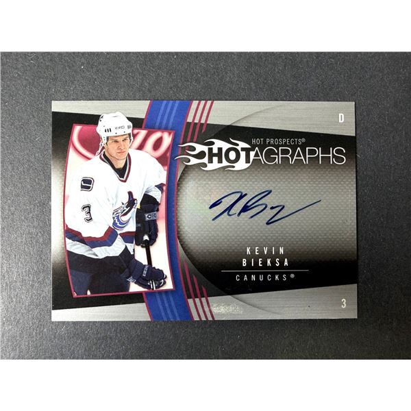 Kevin Bieksa AUTOGRAPH - Canucks