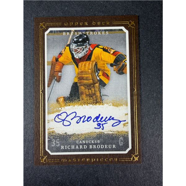 Richard Brodeur AUTOGRAPH - Canucks