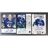 Image 1 : Joe Cannata AUTOGRAPH Lot x3 - Canucks
