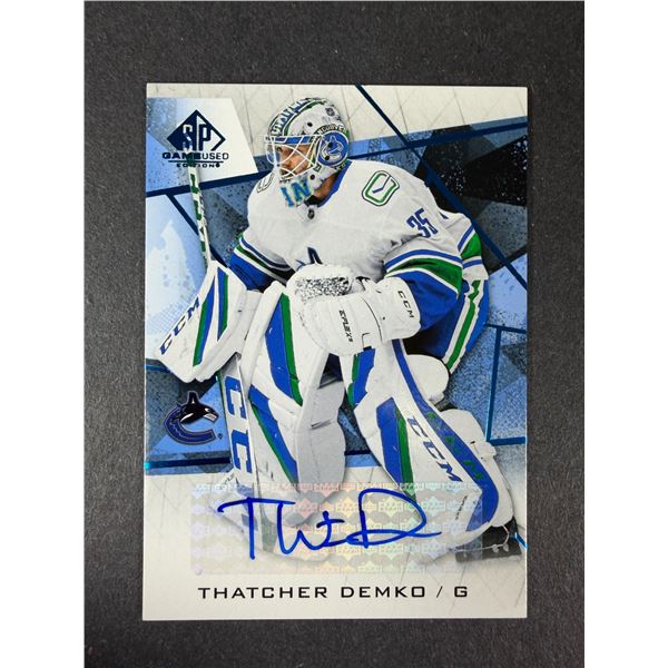 Thatcher Demko AUTOGRAPH - Canucks