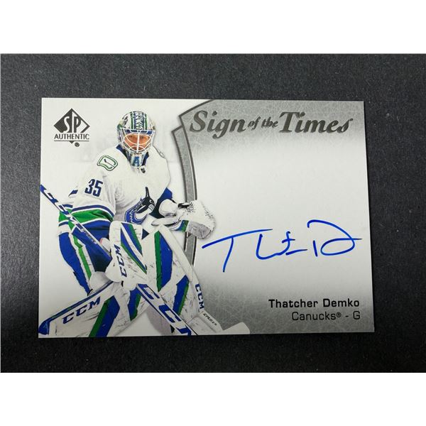 Thatcher Demko AUTOGRAPH - Canucks