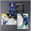 Image 1 : Nils Hoglander AUTOGRAPH Lot x3 - Canucks