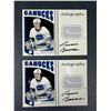 Image 1 : Dennis Kearns AUTOGRAPH Lot x 2 - Canucks