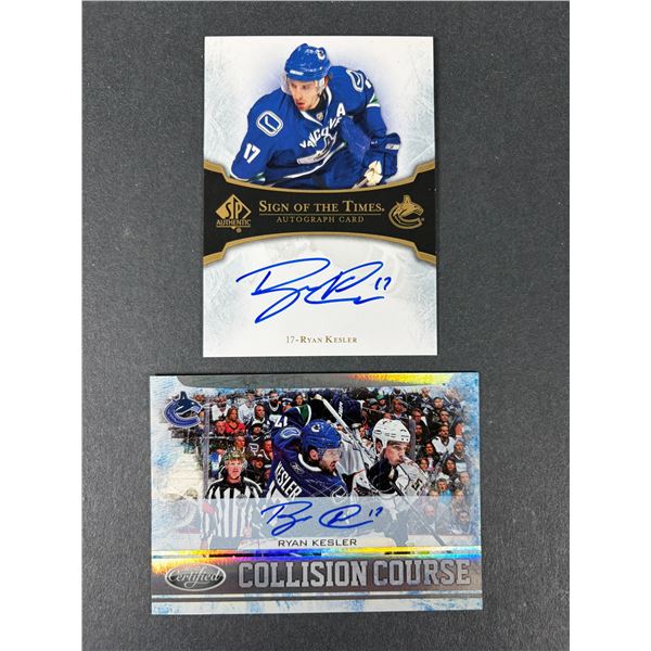 Ryan Kesler AUTOGRAPH Lot x 2 - Canucks