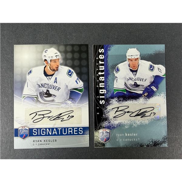 Ryan Kesler AUTOGRAPH Lot x2 - Canucks