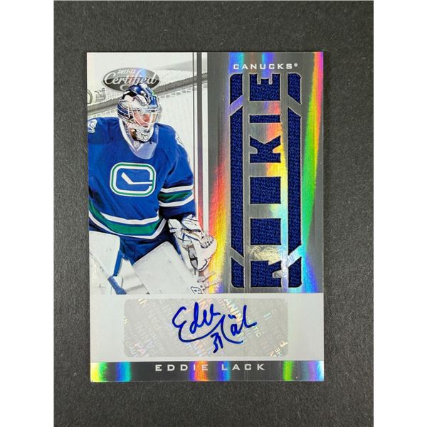 Eddie Lack AUTOGRAPH & Patch - Canucks
