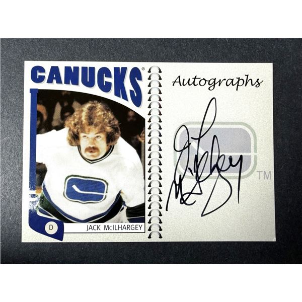 Jack McIlhargey AUTOGRAPH - Canucks