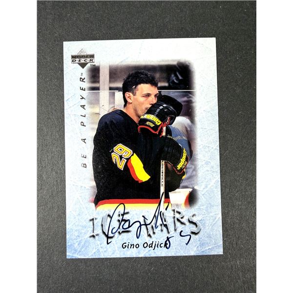 Gino Odjick AUTOGRAPH - Canucks