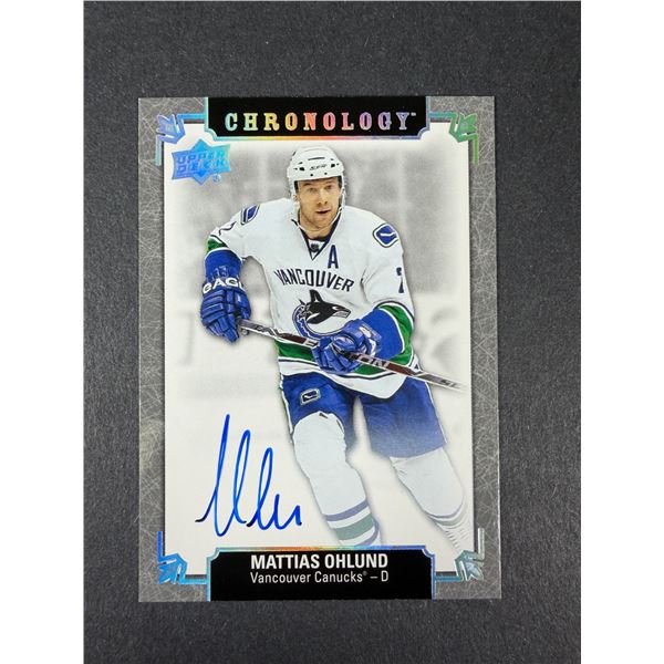 Mattias Ohlund AUTOGRAPH - Canucks