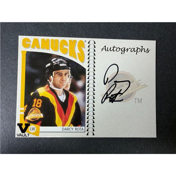 Darcy Rota AUTOGRAPH - Canucks