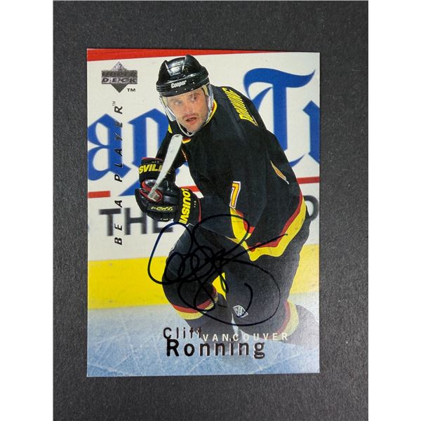 Cliff Ronning AUTOGRAPH - Canucks
