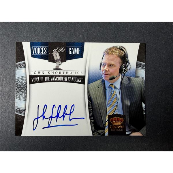 John Shorthouse AUTOGRAPH - Canucks